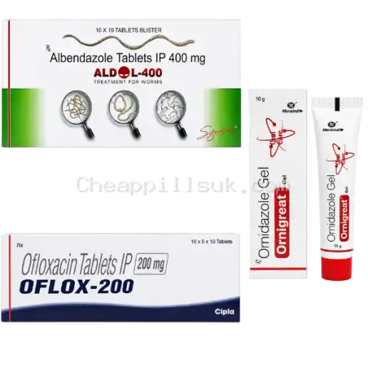 albendazole ofloxacin ornidazole combination